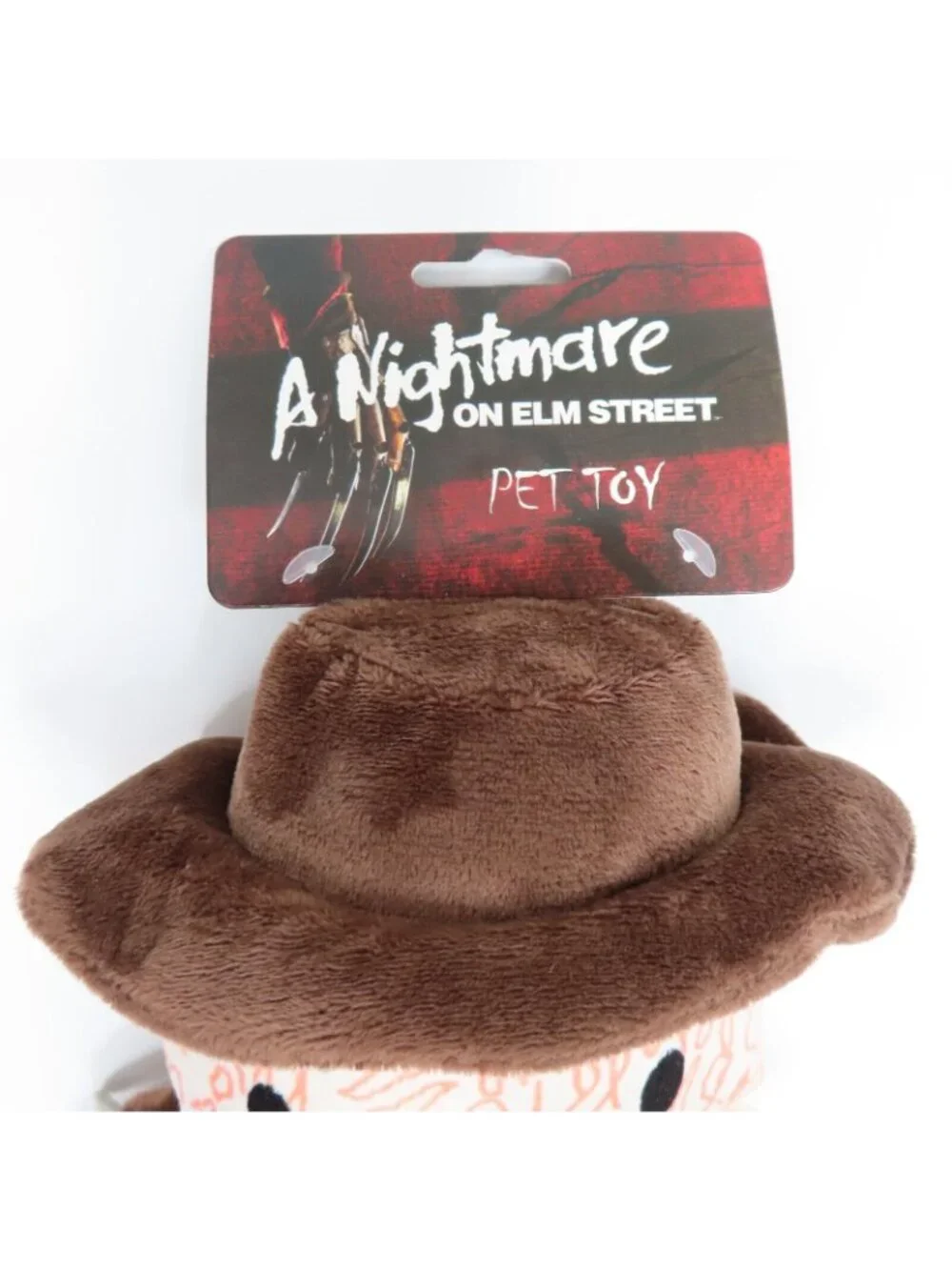 A Nightmare on Elm Street Freddy Krueger Plush Squeaker Dog Toy Horror Halloween
